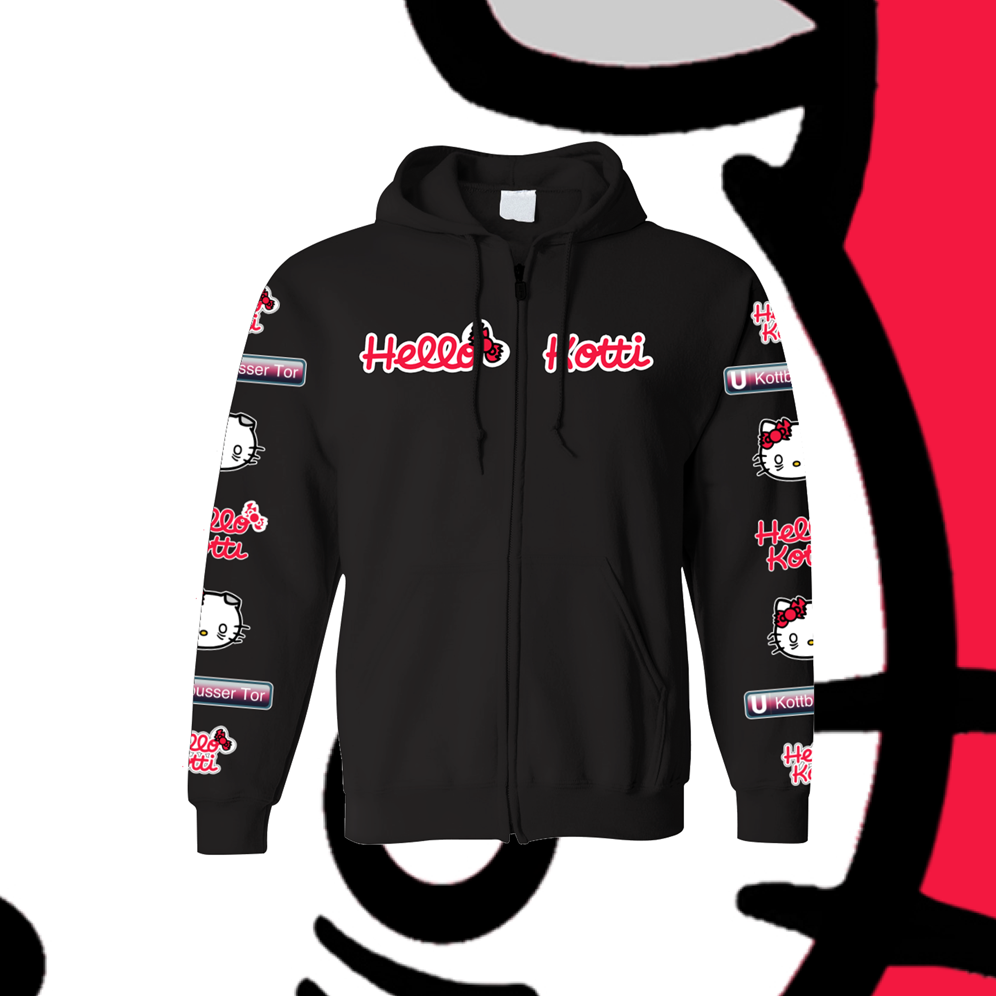 Bild von HELLO KOTTI - ZIPPER [schwarz]